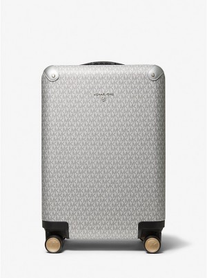 Michael Kors Logo Men Suitcases SILVER | USAZUY2147