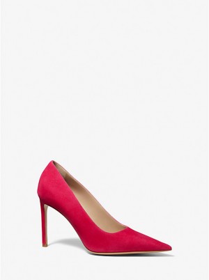 Michael Kors Martine Suede Women Pumps FUSCHIA | USASGH1752