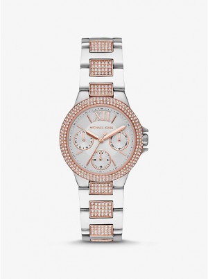 Michael Kors Mini Camille Pavé Two-Tone Women Watch TWO TONE | USAILM1600