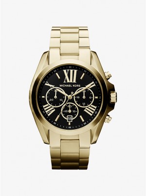 Michael Kors Oversized Bradshaw Gold-Tone Women Watch GOLD | USAYXS1613