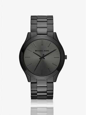 Michael Kors Oversized Slim Runway Black-Tone Women Watch BLACK | USAZUS1640