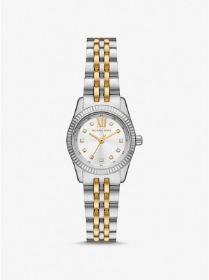 Michael Kors Petite Lexington Pavé Two-Tone Women Watch TWO TONE | USAYXM1654