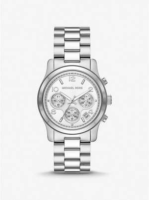 Michael Kors Runway Silver-Tone Men Watch SILVER | USAGSE2090