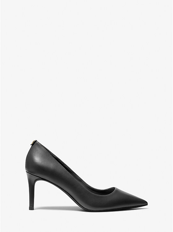 Michael Kors Alina Flex Leather Women Pumps BLACK | USAHAK1727