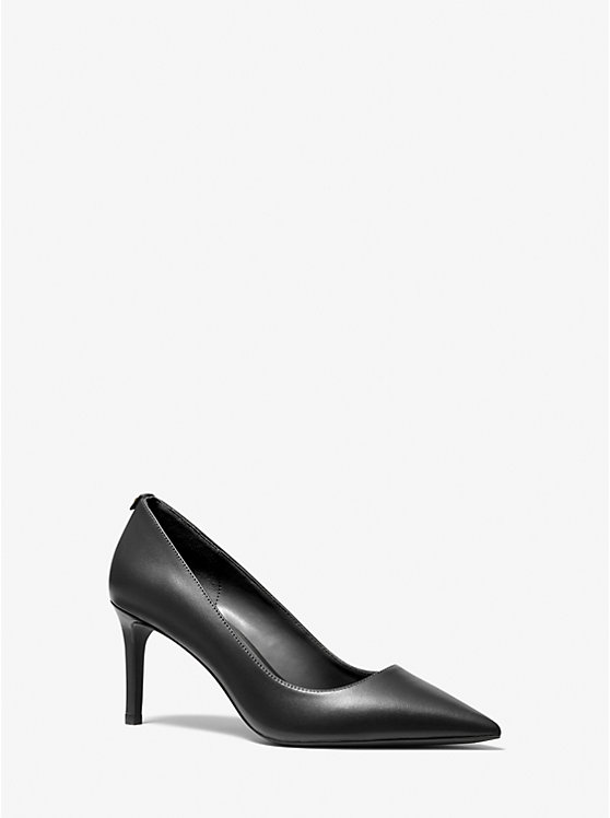 Michael Kors Alina Flex Leather Women Pumps BLACK | USAHAK1727