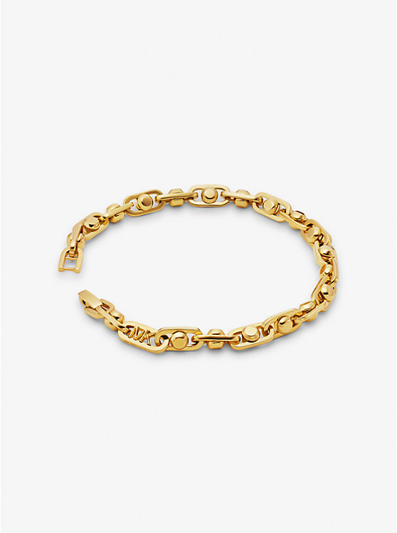 Michael Kors Astor Precious Metal-Plated Brass Link Women Bracelet GOLD | USAOKL1512