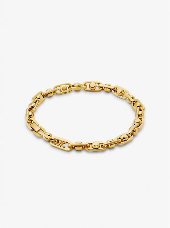 Michael Kors Astor Precious Metal-Plated Brass Link Women Bracelet GOLD | USAOKL1512