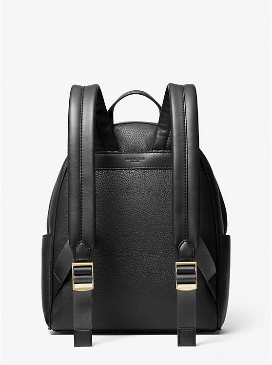 Michael Kors Bex Medium Pebbled Leather Women Backpack BLACK | USAXYY1067