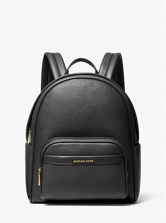 Michael Kors Bex Medium Pebbled Leather Women Backpack BLACK | USAXYY1067