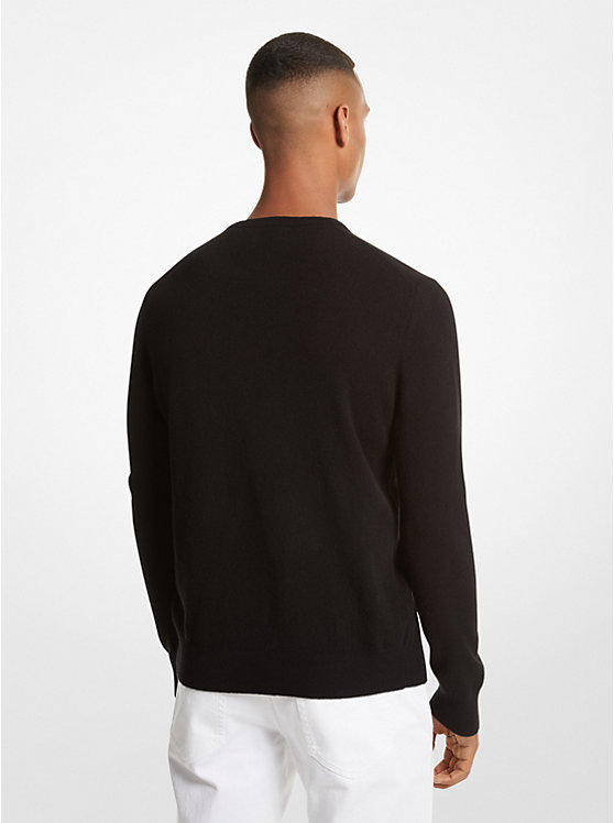 Michael Kors Cashmere Men Sweater BLACK | USAAHZ2242