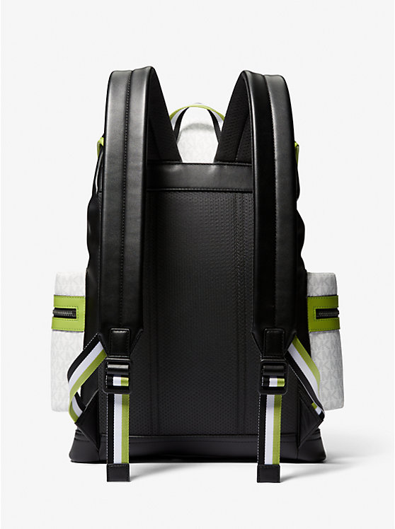 Michael Kors Cooper Logo Utility Men Backpack LIME | USALIU2094