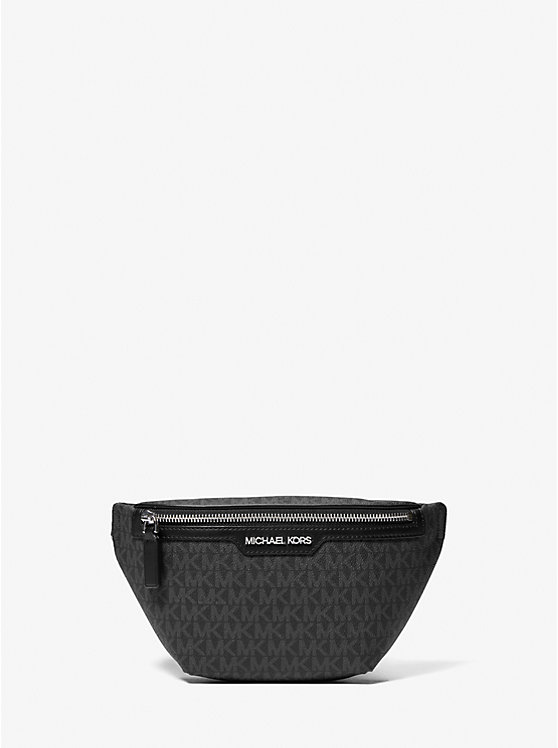 Michael Kors Cooper Mini Logo Belt Men Crossbody Bag BLACK | USAVRK2105