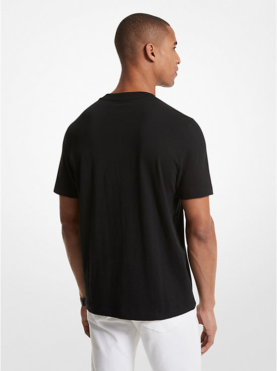 Michael Kors Cotton Men T Shirts BLACK | USANWP2259