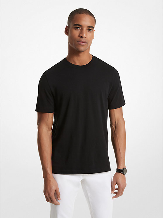 Michael Kors Cotton Men T Shirts BLACK | USANWP2259