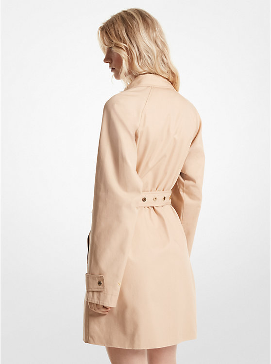 Michael Kors Cotton Twill Trench Coat Women Jacket BUFF | USAILB1355