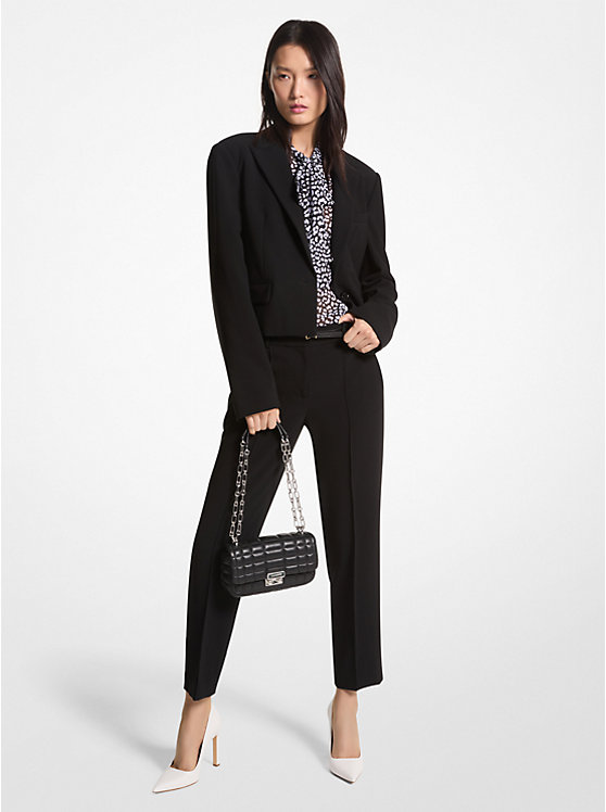 Michael Kors Crepe Women Pants BLACK | USAVRJ1429