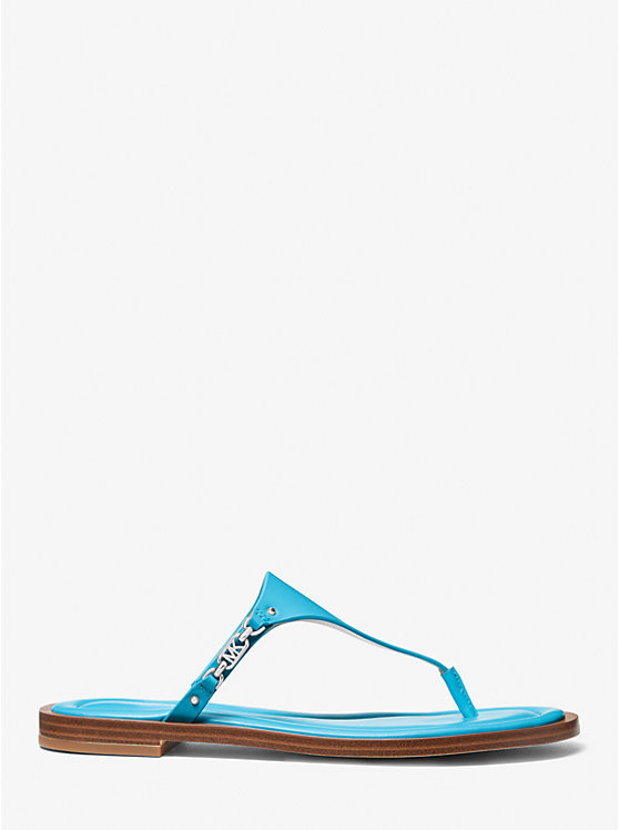 Michael Kors Daniella Leather Women Sandals SANTORINI BLUE | USAZUR1848