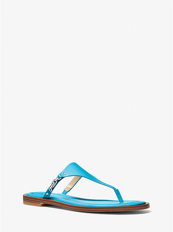 Michael Kors Daniella Leather Women Sandals SANTORINI BLUE | USAZUR1848