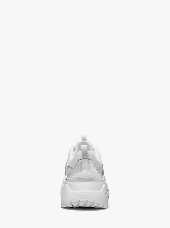 Michael Kors Dara Nylon Gabardine Women Trainers OPTIC WHITE | USAEBG2021