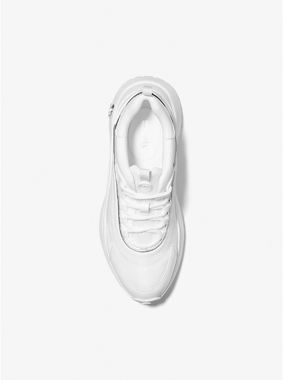 Michael Kors Dara Nylon Gabardine Women Trainers OPTIC WHITE | USAEBG2021