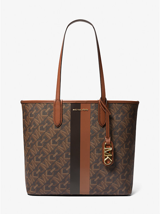 Michael Kors Eliza Large Empire Signature Logo Women Tote Bag BROWN/LUGGAGE | USAUZM1250