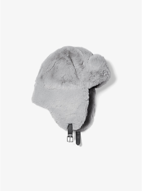 Michael Kors Faux Fur Trapper Women Hat GREY | USABEM1007