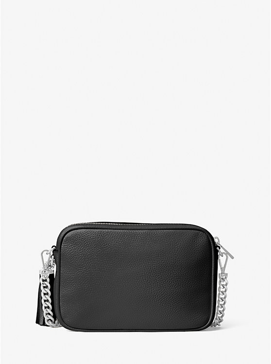 Michael Kors Ginny Leather Women Crossbody Bag BLACK | USATCC1083