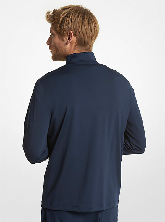 Michael Kors Golf Performance Quarter Zip Men Hoodie MIDNIGHT | USATCF2236