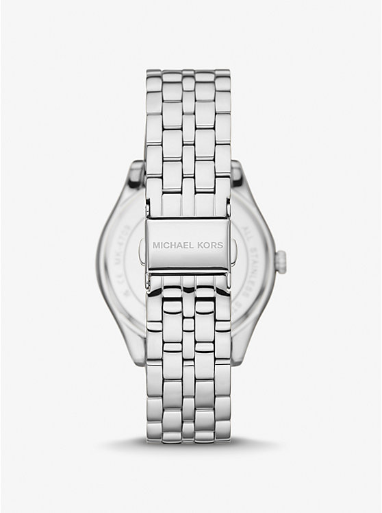 Michael Kors Harlowe Pavé Silver-Tone Women Watch SILVER | USAMQI1582