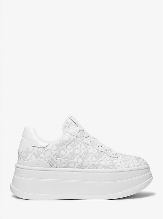 Michael Kors Hayes Empire Signature Logo Platform Women Sneakers OPWHT MULTI | USAKOP1989