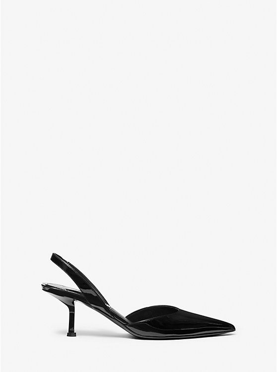 Michael Kors Holly Patent Leather Pump Women Sandals BLACK | USAILR1875