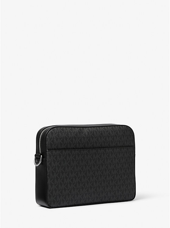 Michael Kors Hudson 2-in-1 Logo Men Crossbody Bag BLACK | USAZUX2108