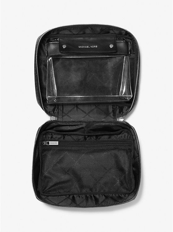 Michael Kors Hudson Logo Travel Kit Men Luggage BLACK | USASGN2139