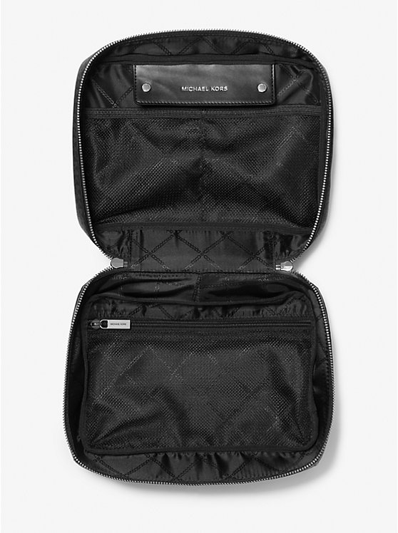 Michael Kors Hudson Logo Travel Kit Men Luggage BLACK | USASGN2139