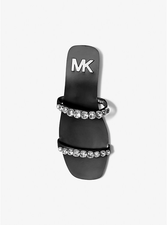 Michael Kors Jessa Embellished Women Sandals BLACK | USAHAS1883