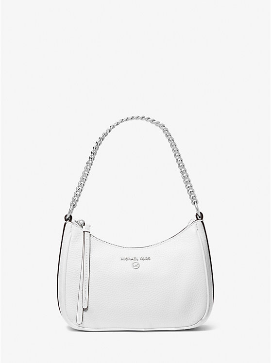 Michael Kors Jet Set Charm Small Leather Pochette Women Shoulder Bag OPTIC WHITE | USACTJ1213