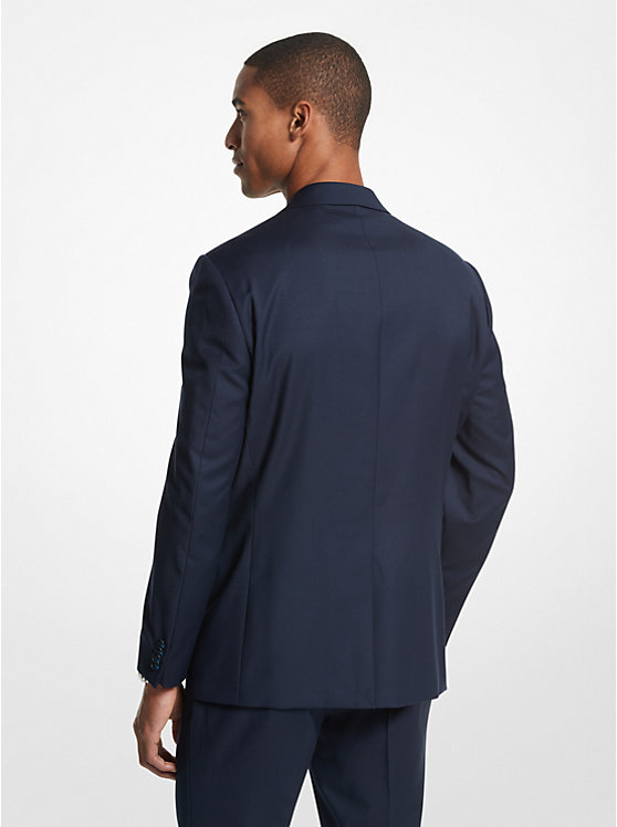 Michael Kors Kaplan Wool Blend Sportscoat Men Jacket NAVY | USAYXJ2185