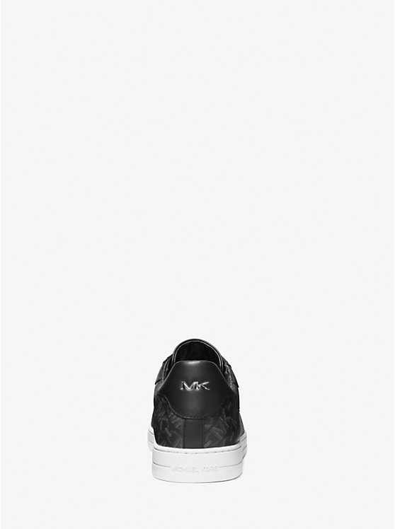 Michael Kors Keating Empire Signature Logo and Leather Men Sneakers BLACK COMBO | USAJPK2267