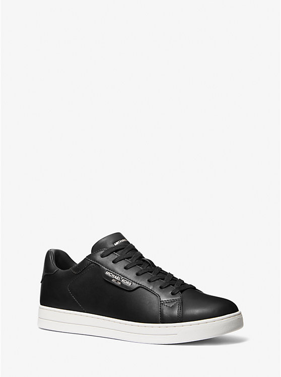 Michael Kors Keating Leather Men Sneakers BLACK | USAFDX2270