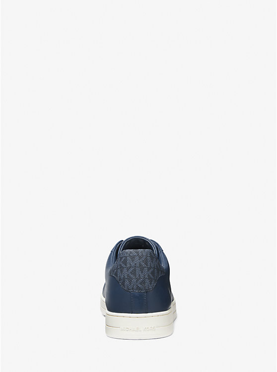 Michael Kors Keating Leather Slip-On Men Sneakers NAVY | USAAHB2273