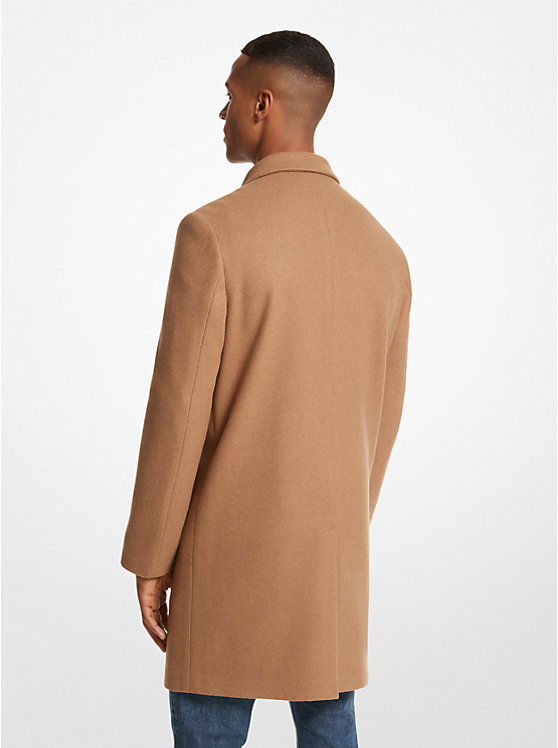 Michael Kors Kensington Woven Coat Men Jacket CAMEL | USAOKZ2188