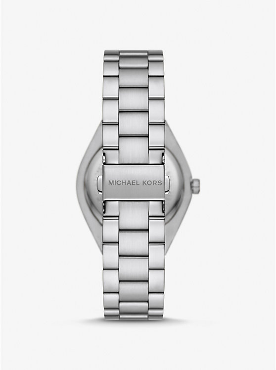 Michael Kors Lennox Silver-Tone Women Watch PEAR | USALIG1589