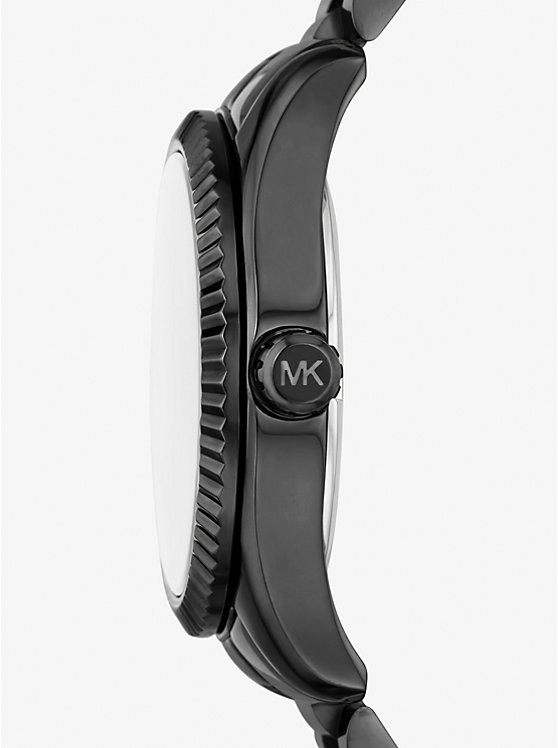 Michael Kors Lexington Pavé Black-Tone Women Watch BLACK | USAKOH1590