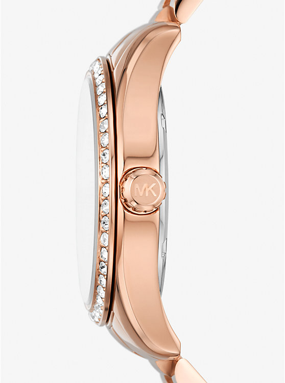 Michael Kors Lexington Pavé Rose Gold-Tone and Jewelry Gift Set Women Watch ROSE GOLD | USAGSL1593