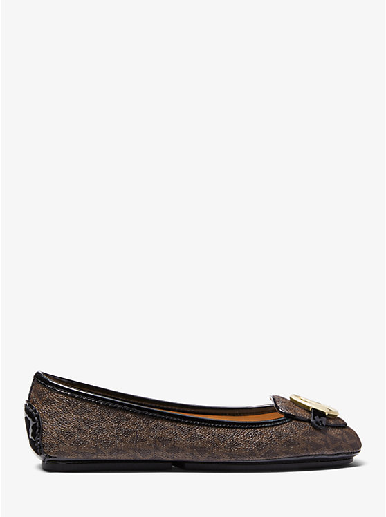 Michael Kors Lillie Logo Moccasin Women Flats BROWN | USAHAF1696