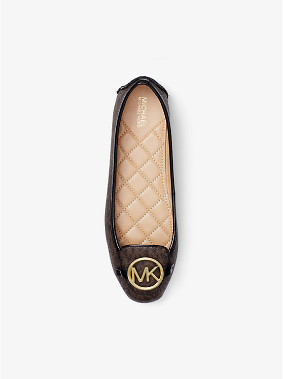 Michael Kors Lillie Logo Moccasin Women Flats BROWN | USAHAF1696