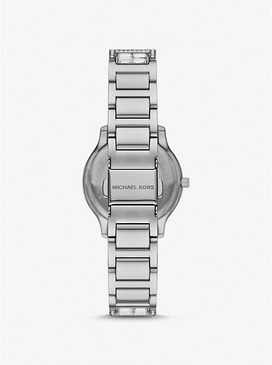 Michael Kors Limited-Edition Mini Sage Pavé Silver-Tone Women Watch SILVER | USAFDZ1594