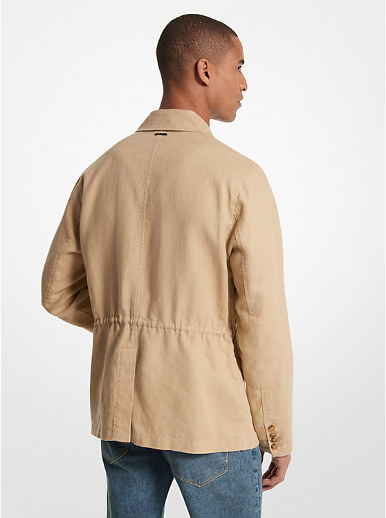 Michael Kors Linen Field Men Jacket KHAKI | USAAHC2190