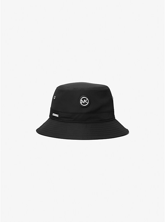 Michael Kors Logo Woven Bucket Women Hat BLACK | USANWR1011