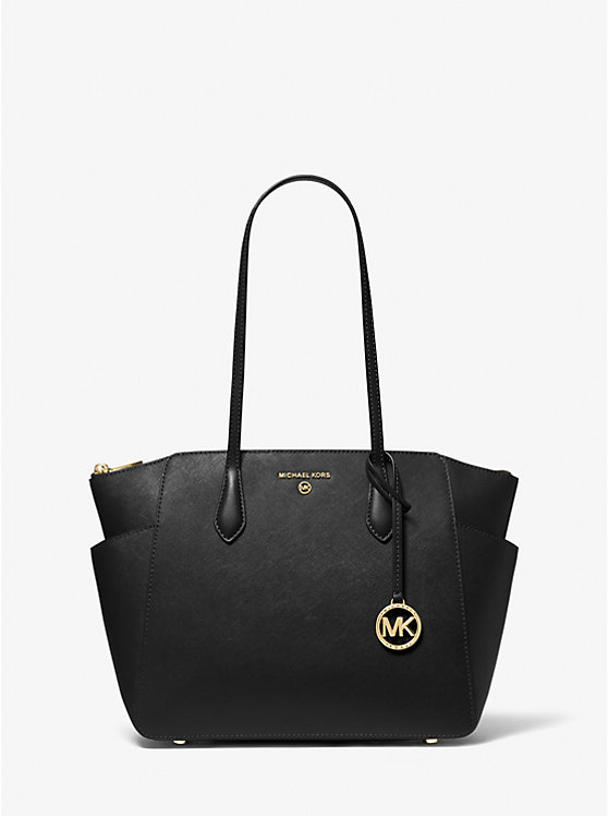 Michael Kors Marilyn Medium Saffiano Leather Women Tote Bag BLACK | USACTG1265